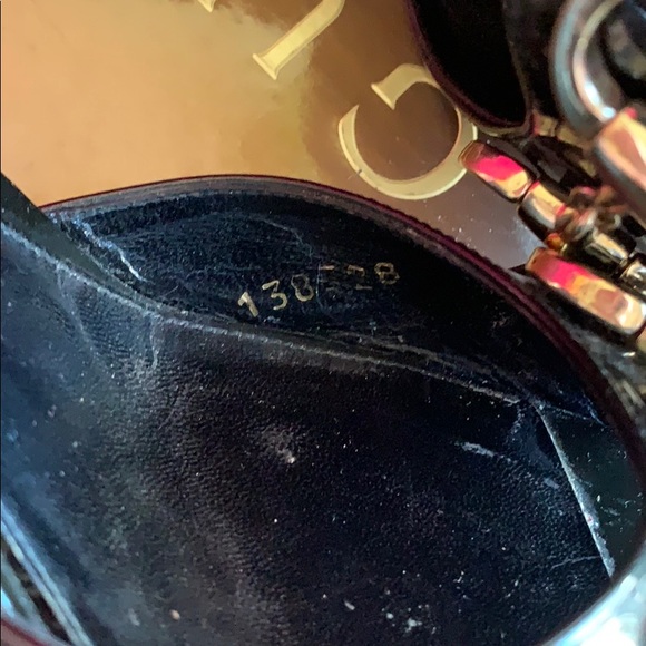 GUCCI sand pelle buckle leather slide stilettos - Picture 5 of 8